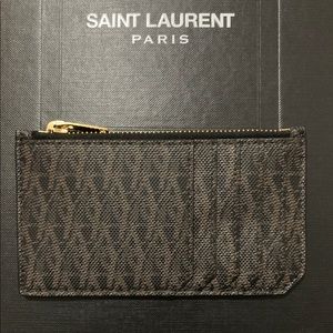 Saint Laurent monogram card case. Brand new